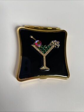 Vintage Spring Street Gold-Tone Martini mirror.